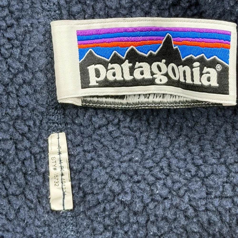 Patagonia Better Sweater Jacket Boys Medium 10 Navy Blue Zip Pockets Fleece Cozy